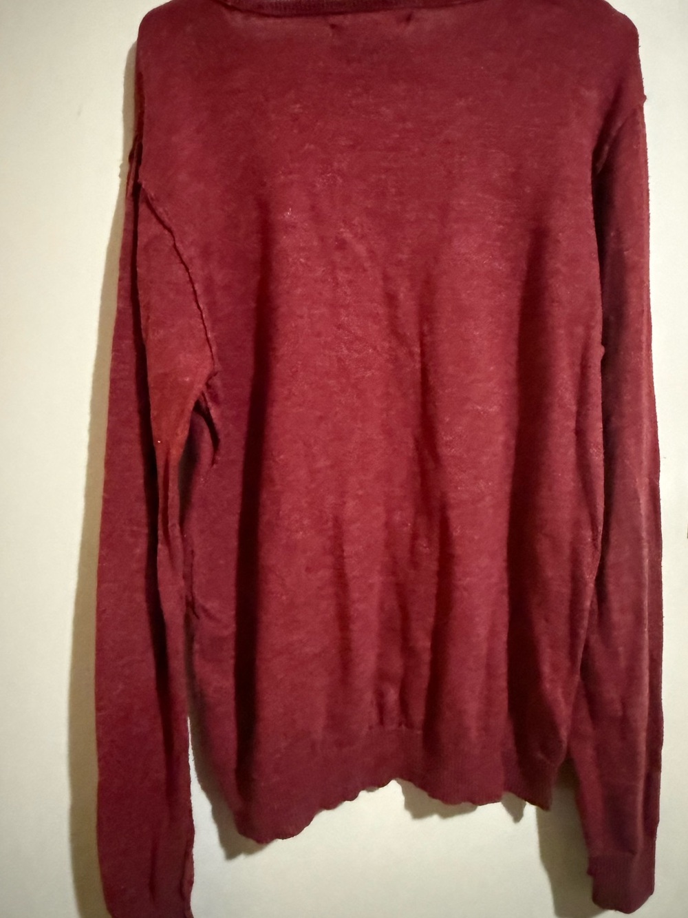 Aeropostale Men's Maroon Crewneck Sweater
